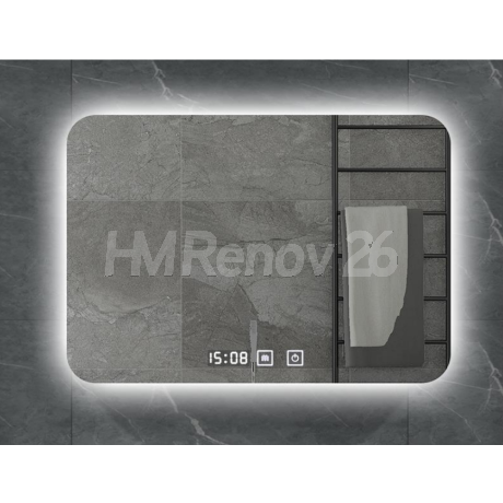 Miroir De Salle De Bain Avec Lumière LED, Miroir De Salle De Bain