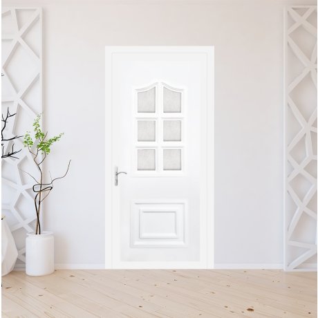 Porte d'entrée PVC sur mesure modèle 1210