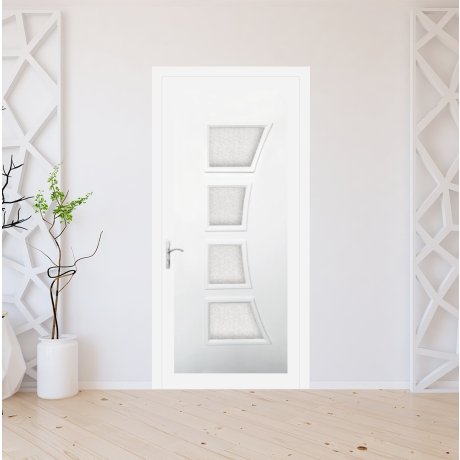 Porte d'entrée PVC sur mesure modèle 3511
