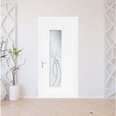 Porte d'entrée PVC sur mesure modèle 8011