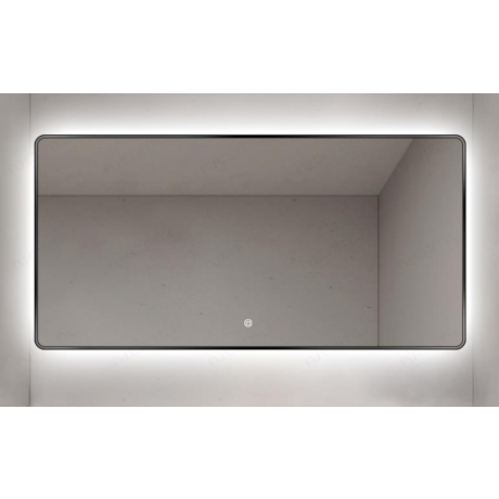 Miroir rétroéclairage LED encadré, rectangle / Diam. 60x100cm