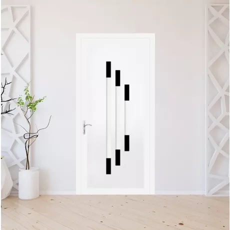 Porte d'entrée PVC sur mesure modèle D-8727