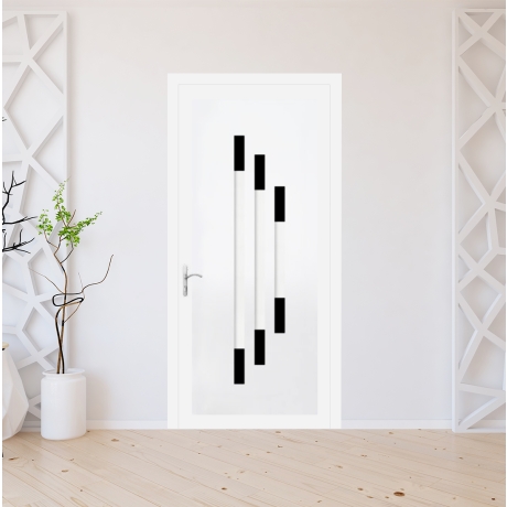 Porte d'entrée PVC sur mesure modèle D-8727