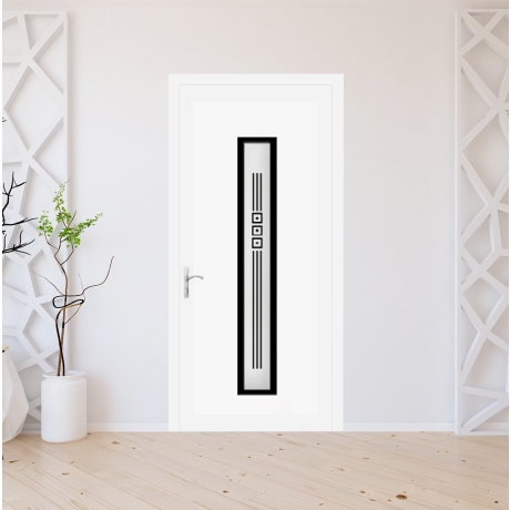 Porte d'entrée PVC sur mesure modèle D-8891