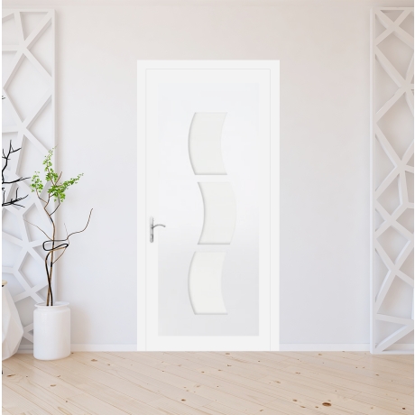 Porte d'entrée PVC sur mesure modèle S-4070