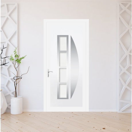 Porte d'entrée PVC sur mesure modèle X-4030