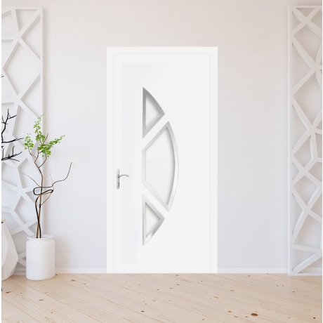 Porte d'entrée PVC sur mesure modèle X-7210