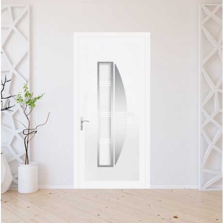 Porte d'entrée PVC sur mesure modèle X-8656